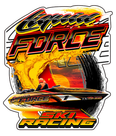 Liquid Force Ski Racing Single Sticker